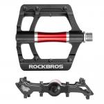 Pedale de bicicleta Rockbros 2020-12CBK, Rulmenti etansati, Tip platforma, Aluminiu / Otel, Negru 6 - lerato.ro
