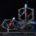 Pedale de bicicleta Rockbros 2020-12BBK, Rulmenti etansati, Tip platforma, Aluminiu / Otel, Negru 4 - lerato.ro
