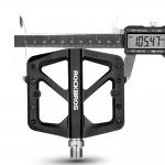 Pedale de bicicleta Rockbros M906, Tip platforma, Nailon / Otel, Negru 3 - lerato.ro