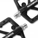 Pedale de bicicleta Rockbros M906, Tip platforma, Nailon / Otel, Negru 7 - lerato.ro