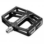 Pedale de bicicleta Rockbros K399-BK, Rulmenti etansati, Tip platforma, Aluminiu / Otel, Negru 2 - lerato.ro