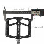 Pedale de bicicleta Rockbros K399-BK, Rulmenti etansati, Tip platforma, Aluminiu / Otel, Negru 4 - lerato.ro