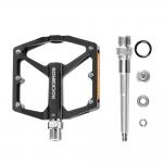 Pedale de bicicleta Rockbros K371, Elemente reflectorizante, Tip platforma, Aluminiu / Otel, Negru 5 - lerato.ro