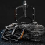 Pedale de bicicleta Rockbros K371, Elemente reflectorizante, Tip platforma, Aluminiu / Otel, Negru 8 - lerato.ro