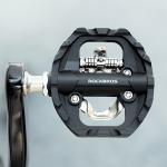 Pedale de bicicleta Rockbros M108, Compatibile cu Shimano SPD, Cu clipsuri, Nylon / Aluminiu / Otel, Negru 3 - lerato.ro