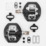 Pedale de bicicleta Rockbros M108, Compatibile cu Shimano SPD, Cu clipsuri, Nylon / Aluminiu / Otel, Negru 14 - lerato.ro