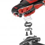 Pedale de bicicleta Rockbros M108, Compatibile cu Shimano SPD, Cu clipsuri, Nylon / Aluminiu / Otel, Negru 6 - lerato.ro