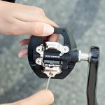 Pedale de bicicleta Rockbros M108, Compatibile cu Shimano SPD, Cu clipsuri, Nylon / Aluminiu / Otel, Negru 7 - lerato.ro