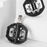 Pedale de bicicleta Rockbros M108, Compatibile cu Shimano SPD, Cu clipsuri, Nylon / Aluminiu / Otel, Negru 8 - lerato.ro
