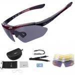 Ochelari de ciclism polarizati Rockbros 10001, Protectie UV, Negru / Rosu 3 - lerato.ro