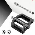 Pedale de bicicleta Rockbros RK01, Tip platforma, Nailon / Otel, Negru 5 - lerato.ro
