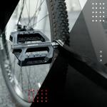 Pedale de bicicleta Rockbros RK01, Tip platforma, Nailon / Otel, Negru 6 - lerato.ro
