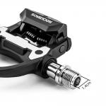 Pedale de bicicleta Rockbros P602, Compatibile cu sistemul SPD-SL, Cu clipsuri, Nylon / Otel, Negru 3 - lerato.ro
