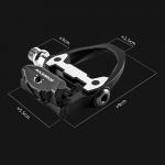 Pedale de bicicleta Rockbros P602, Compatibile cu sistemul SPD-SL, Cu clipsuri, Nylon / Otel, Negru 5 - lerato.ro