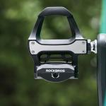 Pedale de bicicleta Rockbros P602, Compatibile cu sistemul SPD-SL, Cu clipsuri, Nylon / Otel, Negru 7 - lerato.ro