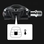 Pedale de bicicleta Rockbros P602, Compatibile cu sistemul SPD-SL, Cu clipsuri, Nylon / Otel, Negru 9 - lerato.ro