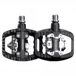 Pedale de bicicleta Rockbros PD303, Compatibile cu sisteme SPD, Cu clipsuri, Nylon / Otel, Negru 2 - lerato.ro