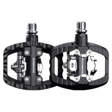Accesorii Auto / Moto / Bicicleta, Pedale de bicicleta Rockbros PD303, Compatibile cu sisteme SPD, Cu clipsuri, Nylon / Otel, Negru, lerato.ro