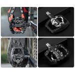 Pedale de bicicleta Rockbros PD303, Compatibile cu sisteme SPD, Cu clipsuri, Nylon / Otel, Negru 8 - lerato.ro