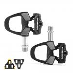 Pedale de bicicleta Rockbros RD9, Compatibile cu sisteme SPD, Cu clipsuri, Carbon / Titan, Negru 2 - lerato.ro