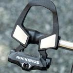 Pedale de bicicleta Rockbros RD9, Compatibile cu sisteme SPD, Cu clipsuri, Carbon / Titan, Negru 3 - lerato.ro
