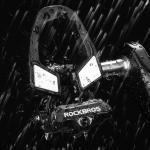 Pedale de bicicleta Rockbros RD9, Compatibile cu sisteme SPD, Cu clipsuri, Carbon / Titan, Negru 12 - lerato.ro