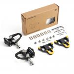 Pedale de bicicleta Rockbros RD9, Compatibile cu sisteme SPD, Cu clipsuri, Carbon / Titan, Negru 13 - lerato.ro