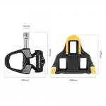 Pedale de bicicleta Rockbros RD9, Compatibile cu sisteme SPD, Cu clipsuri, Carbon / Titan, Negru 5 - lerato.ro