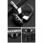Pedale de bicicleta Rockbros RD9, Compatibile cu sisteme SPD, Cu clipsuri, Carbon / Titan, Negru 6 - lerato.ro
