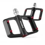 Pedale de bicicleta Rockbros BP2603, Tip platforma, Titan / Aluminiu, Negru 5 - lerato.ro