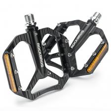 Accesorii Auto / Moto / Bicicleta, Pedale de bicicleta Rockbros C700, Elemente reflectorizante, Tip platforma, Aluminiu / Otel, Negru, lerato.ro