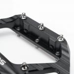 Pedale de bicicleta Rockbros C700, Elemente reflectorizante, Tip platforma, Aluminiu / Otel, Negru 6 - lerato.ro