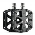 Pedale de bicicleta Rockbros C525, Tip platforma, Fibra de carbon / Titan, Negru 2 - lerato.ro