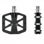 Pedale de bicicleta Rockbros C525, Tip platforma, Fibra de carbon / Titan, Negru 4 - lerato.ro