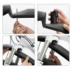 Set 2 aparatori bicicleta fata si spate Rockbros FK-870, Sistem Quick Release, Dimensiune roti 24-29 inch, Negru 10 - lerato.ro