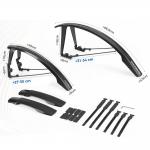 Set 2 aparatori bicicleta fata si spate Rockbros FK-892, Dimensiune roti 26-27.5 inch, Negru 7 - lerato.ro