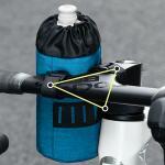 Suport bicicleta pentru bidon apa Rockbros G004 Flash Journey, Montare pe ghidon, 1L, Albastru 7 - lerato.ro