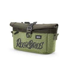 Accesorii Auto / Moto / Bicicleta, Geanta pentru bicicleta Rockbros W020-1, Curea detasabila, Design extensibil, Montare pe ghidon, 4.6L, Verde, lerato.ro