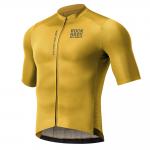 Tricou cu maneca scurta pentru ciclism Rockbros Road To Sky, Slim fit, Respirabil, Nylon / Elastan, Marime M, Galben 2 - lerato.ro