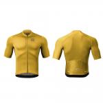 Tricou cu maneca scurta pentru ciclism Rockbros Road To Sky, Slim fit, Respirabil, Nylon / Elastan, Marime M, Galben 3 - lerato.ro