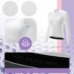 Tricou femei cu maneca lunga pentru ciclism Rockbros TVI, Material Flexibil si Respirabil, Poliester / Elastan, Marime L, Alb 4 - lerato.ro