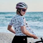 Tricou femei cu maneca scurta pentru ciclism Rockbros 15110005005, Material Flexibil si Respirabil, Poliester / Elastan, Marime L, Alb 9 - lerato.ro