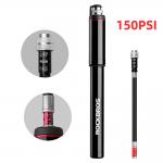 Pompa bicicleta Rockbros SMART-B, 150 PSI, Compatibila cu valve Presta / Schrader, Negru 3 - lerato.ro
