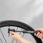 Pompa bicicleta Rockbros TM-1701P, 80 PSI, Design telescopic, Compatibila cu valve Presta / Schrader, Negru 5 - lerato.ro