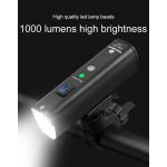 Lumina bicicleta Rockbros V9M-1000, LED, 4000mAh, 1000lm, Incarcare USB-C, Functie lanterna, IPX6, Negru 11 - lerato.ro