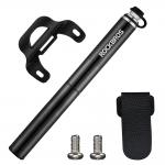 Pompa bicicleta Rockbros JG-PB-004, 160 PSI, Manometru incorporat, Compatibila cu valve Presta / Schrader, Negru 2 - lerato.ro