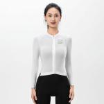 Tricou femei cu maneca lunga pentru ciclism Rockbros ROAD TO SKY, Material Flexibil si Respirabil, Poliamida / Elastan, Marime L, Alb 5 - lerato.ro