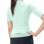 Tricou femei cu maneca scurta pentru ciclism Rockbros TVI, Material Flexibil si Respirabil, Poliester / Elastan, Marime M, Verde 4 - lerato.ro