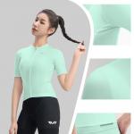 Tricou femei cu maneca scurta pentru ciclism Rockbros TVI, Material Flexibil si Respirabil, Poliester / Elastan, Marime M, Verde 6 - lerato.ro