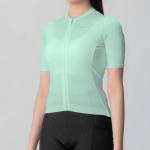 Tricou femei cu maneca scurta pentru ciclism Rockbros TVI, Material Flexibil si Respirabil, Poliester / Elastan, Marime L, Verde 6 - lerato.ro